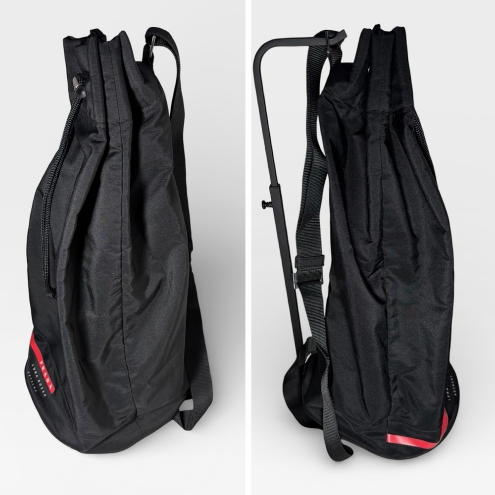 Prada Luna Rossa Extreme Drawstring Bag + Empty Glasses Case Black Travel Bundle - Picture 6 of 9